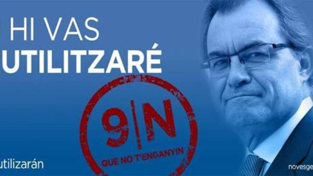 Una de las imágenes de la campaña de NNGG contra el 9N