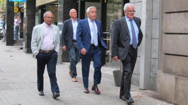 Lo fiscales José María Romero de Tejada, Francisco Bañeres y Martín Rodríguez Sol, de derecha a izquierda / EUROPA PRESS