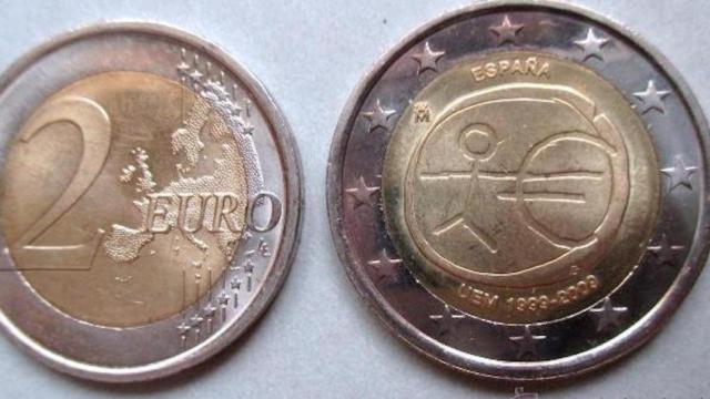 Una foto de una moneda de dos euros española que vale más en el mercado