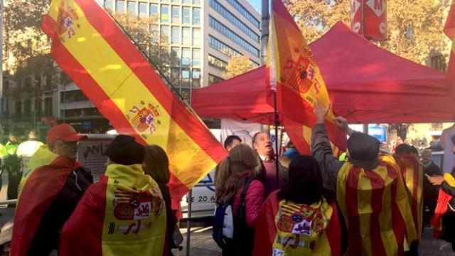 Manifestación a favor de la Constitución en su 39 aniversario en Barcelona / CG