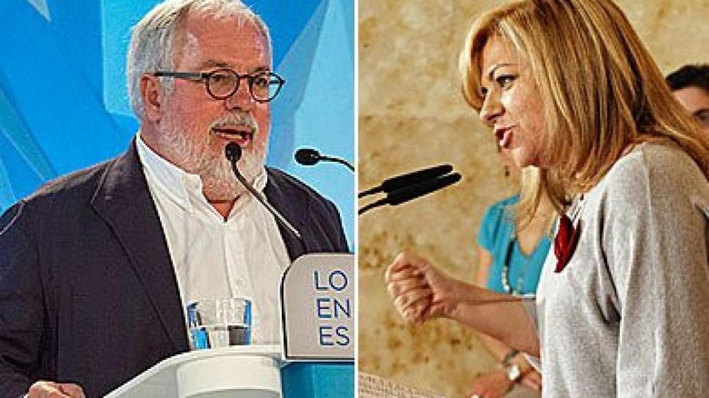 Miguel Arias Cañete y Elena Valenciano