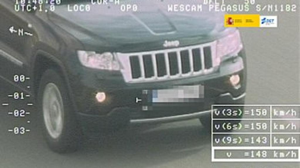 Imagen tomada por un radar de tráfico