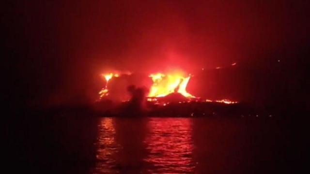 Segunda colada de lava en La Palma / TWITTER