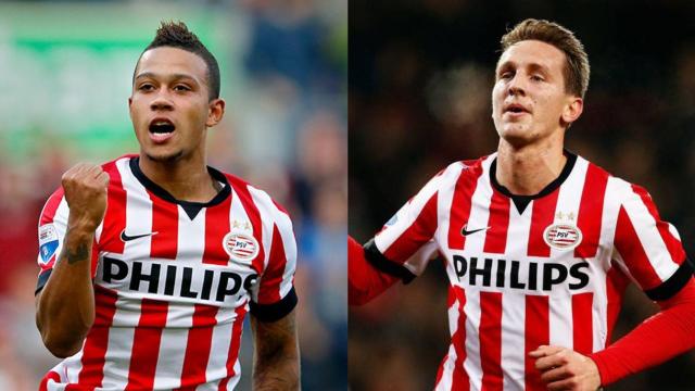 Memphis Depay y Luuk de Jong, en su paso por el PSV / Fotomontaje Culemania