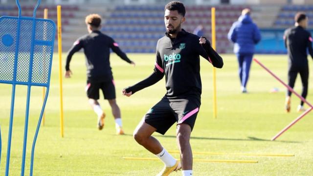 Matheus Fernades entrena con el Barça antes de viajar a Kiev / FC Barcelona