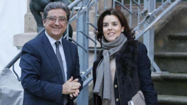 Soraya Sáenz de Santamaría y Enric Millo, en una imagen de archivo