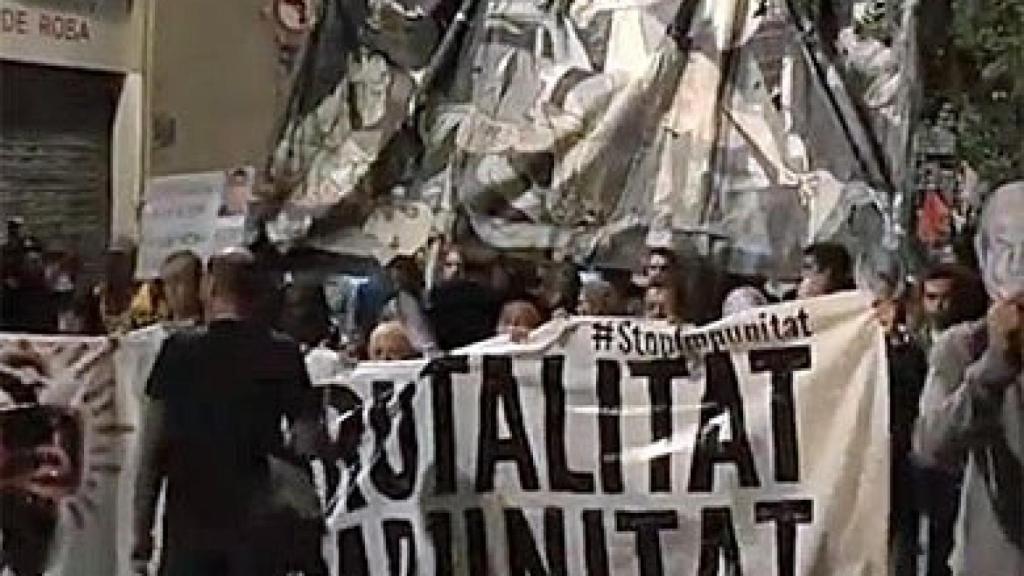 Manifestación en Barcelona contra la brutalidad y la impunidad de los Mossos d'Esquadra