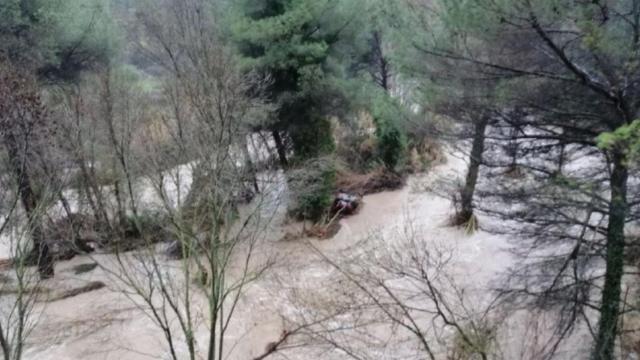 Riada durante el temporal / BOMBERS