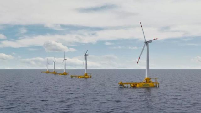 Parque eólico marino impulsado por Saitec en el cabo de Creus (Girona) / EP