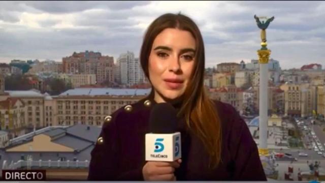 Sol Macaluso, reportera de Mediaset en Ucrania /TELECINCO