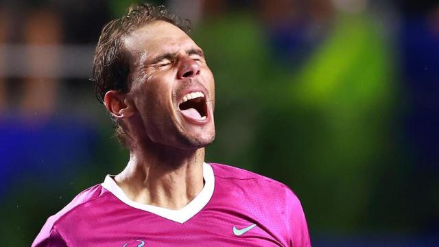 El tenista Rafa Nadal celebra la victoria en Acapulco 2022 / EFE