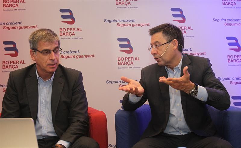 Jordi Mestre en un acto junto con Josep María Bartomeu / EFE