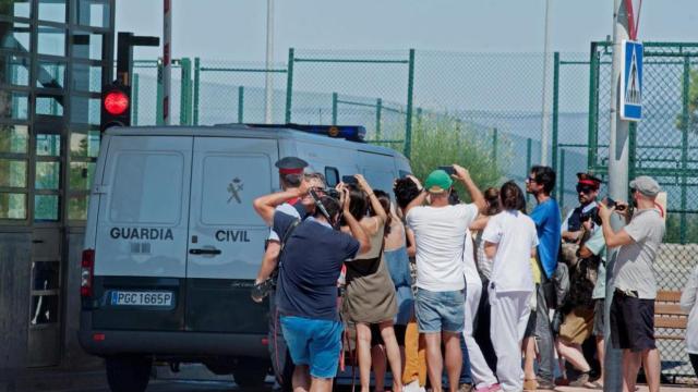 Imagen del ingreso de Carme Forcadell en la prisión tarraconense de El Catllar / EFE