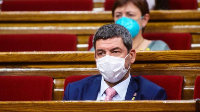 Joan Canadell, diputado de Junts, en el Parlamento catalán / EFE