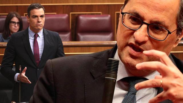 Pedro Sánchez tras Quim Torra / CG