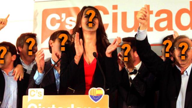 La candidata a la presidencia de la Generalitat por Ciutadans, Inés Arrimadas y otros miembros de Ciudadanos / CG