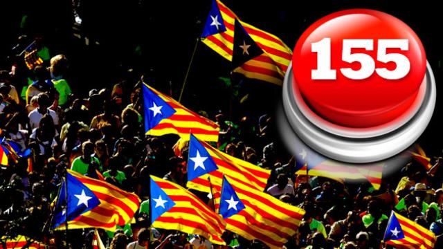 Botón de activación del artículo 155 / FOTOMONTAJE DE CG