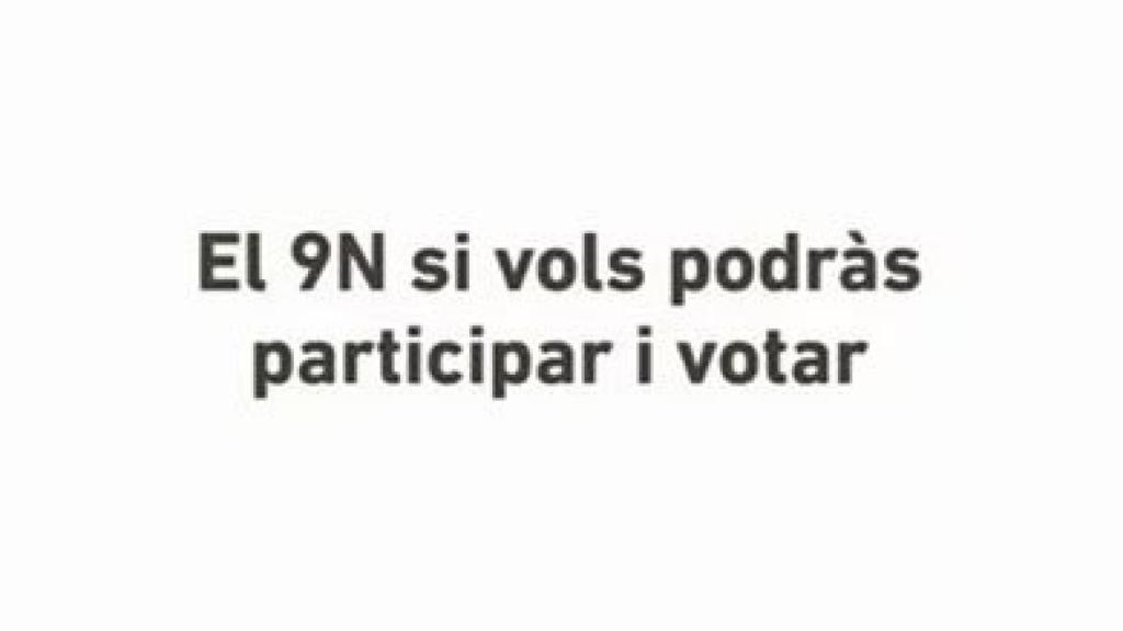 Campaña institucional de la Generalidad para la consulta independentista alternativa del 9N