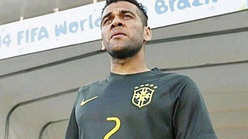 El jugador del F.C. Barcelona Dani Alves