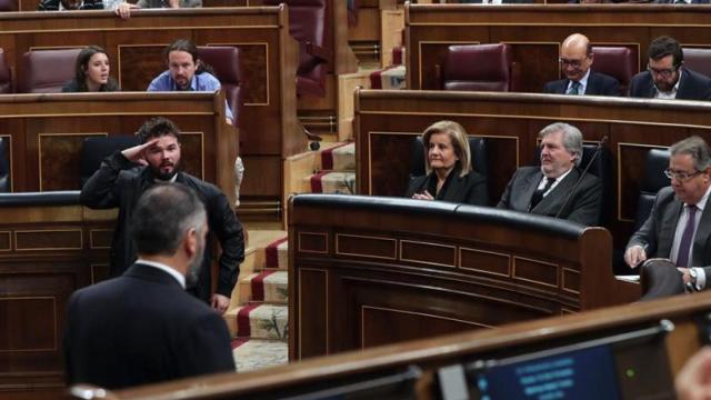 Gabriel Rufián en el Congreso de los Diputados / EFE