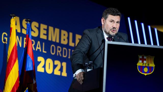 Eduard Romeu en la asamblea de socios compromisarios / FCB