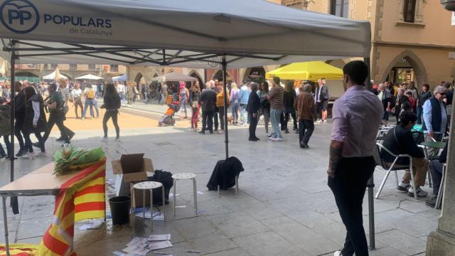 Una carpa del PP en Vic (Barcelona) / CEDIDA