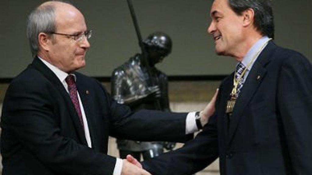 Montilla y Mas, durante la investidura de este como presidente de la Generalidad, en diciembre de 2010