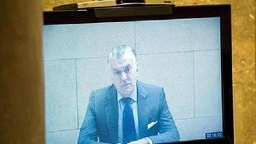 Bárcenas, durante su comparecencia por videoconferencia por la demanda de Cospedal contra él