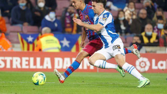 Ilias, en su debut contra el Espanyol, la pasada temporada / EFE