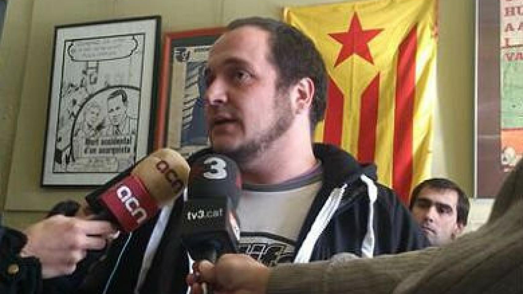 El diputado autonómico de la CUP David Fernández