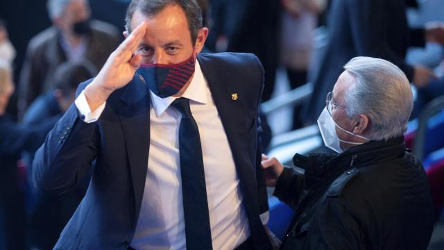 Sandro Rosell en la investidura de Laporta como presidente del Barça / EFE