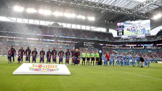 Un partido de la gira por Estados Unidos que el Barça realizó en 2019 / FCB