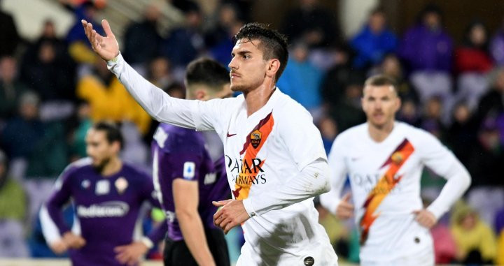 Pellegrini en una acción con la Roma / EFE