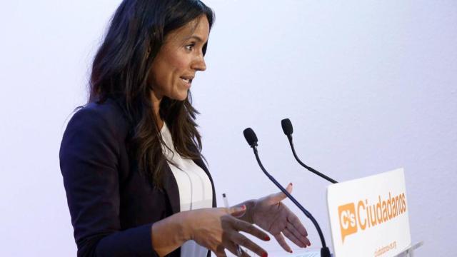 Begoña Villacís, vicealcaldesa de Madrid, en una comparecencia del partido / EFE