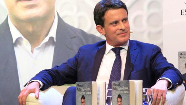 Manuel Valls en la presentación de su libro 'Barcelona, torno a casa'