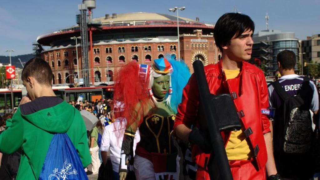 Cola para entrar al Salón del Manga