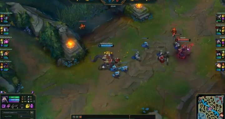 Imagen de una partida del LOL / Redes