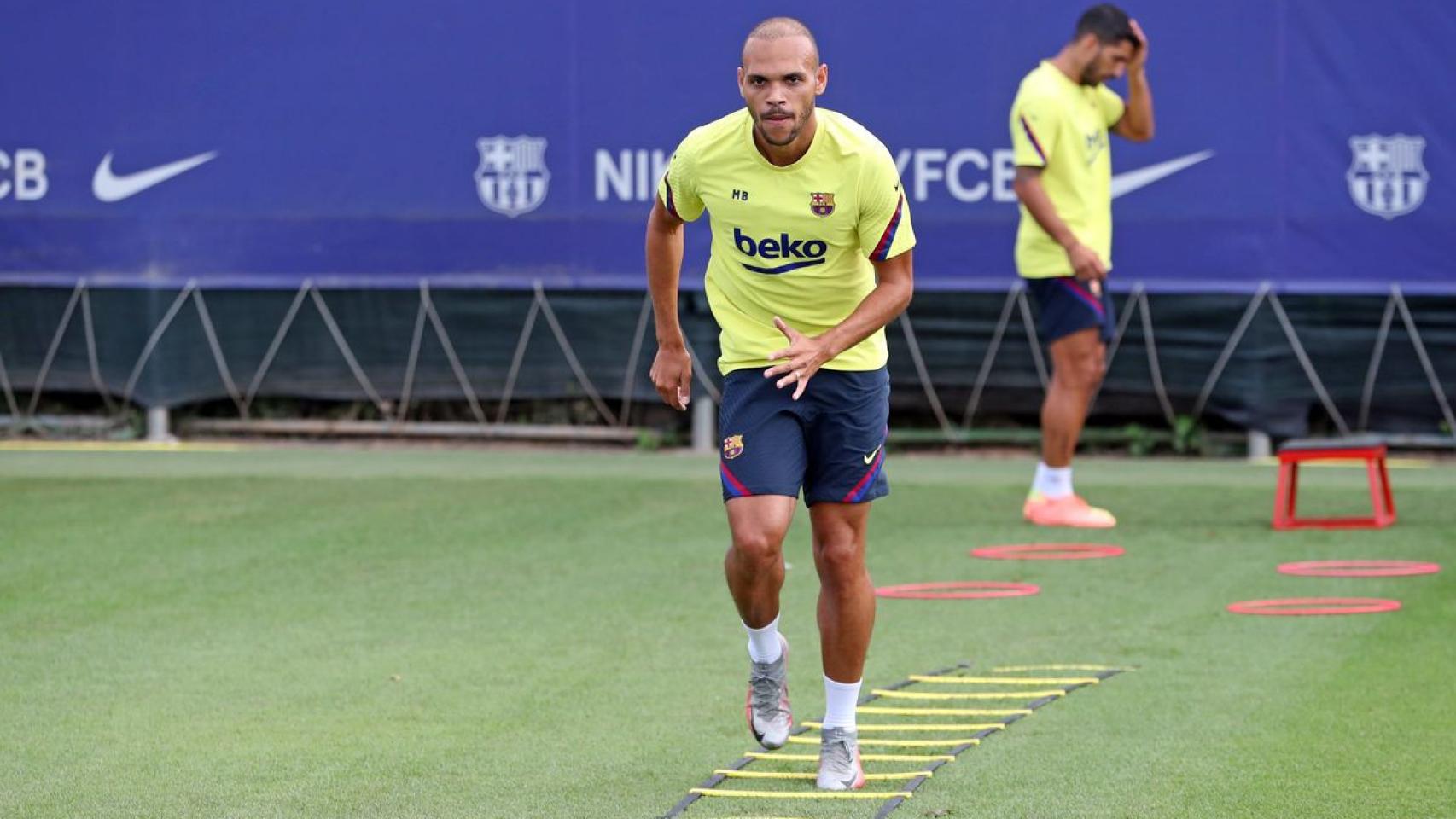 Martin Braithwaite durante un entrenamiento /FCB