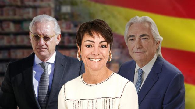 De izquierda a derecha: Isak Andic, Sol Daurella y Manuel Lao, los tres catalanes más ricos según la lista 'Forbes' de 2022 / CG-FOTOMONTAJE