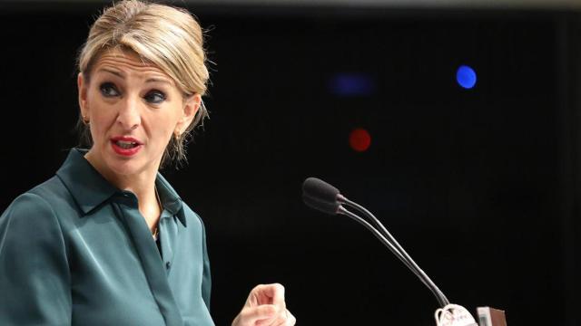 La vicepresidenta Yolanda Díaz