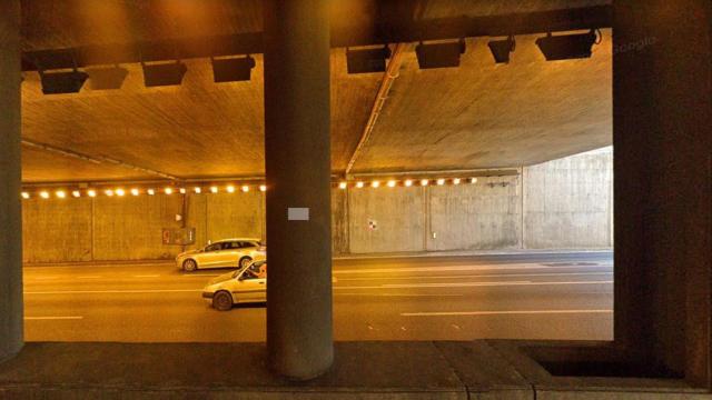 Interior de uno de los túneles de Vallvidrera / GOOGLE MAPS