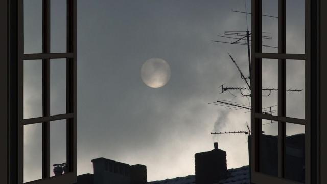 Una foto de archivo del frío en una casa