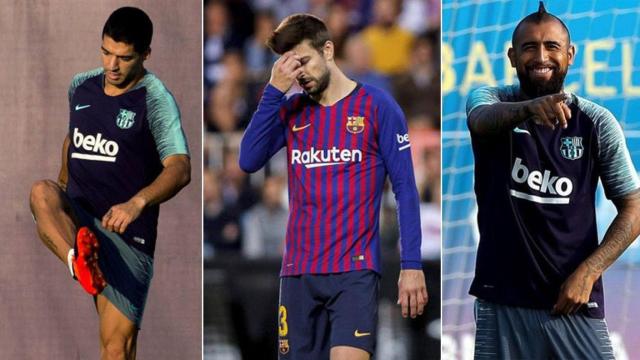 Luis Suárez, Gerard Piqué y Arturo Vidal, en el punto de mira / CULEMANIA