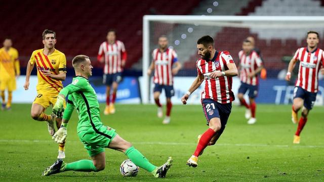 La 'cantada' de Ter Stegen ante Carrasco en el Atleti-Barça / REDES