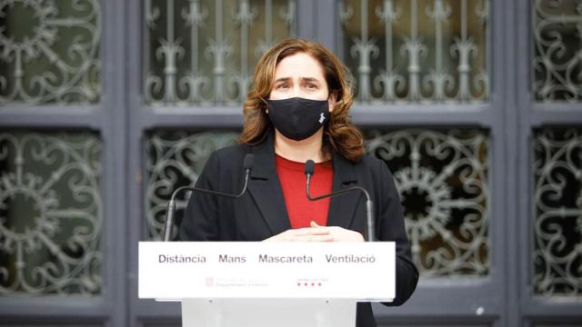 Ada Colau, alcaldesa de Barcelona, durante un acto público reciente / EFE