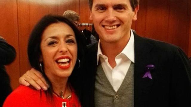 Marta Bosquet, junto al presidente de Ciudadanos, Albert Rivera / @martabosquet