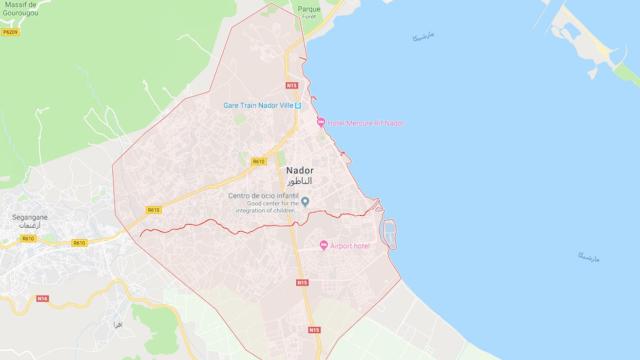 Zona de Nador, Marruecos, donde se ha producido el accidente de las turistas / GOOGLE