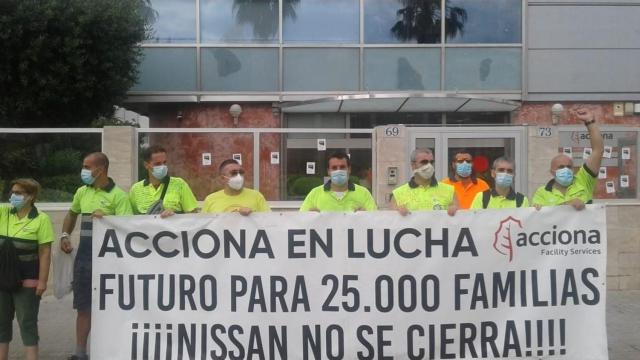 Trabajadores de Acciona subcontratados en Nissan / EP