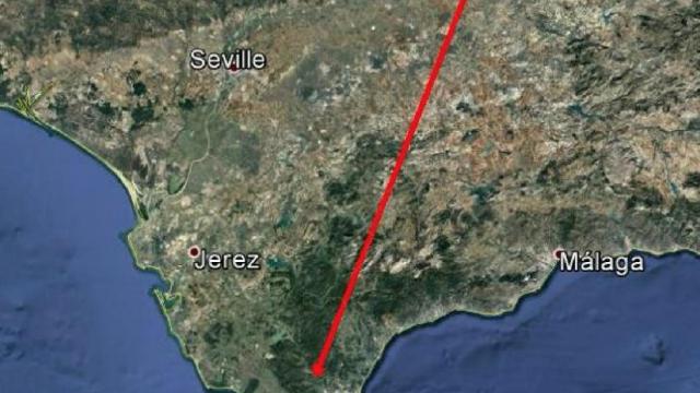 El recorrido que la bola de fuego hizo a su paso por Málaga / DIARIO SUR