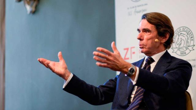 José María Aznar en el Círculo Ecuestre de Barcelona / ROMAN